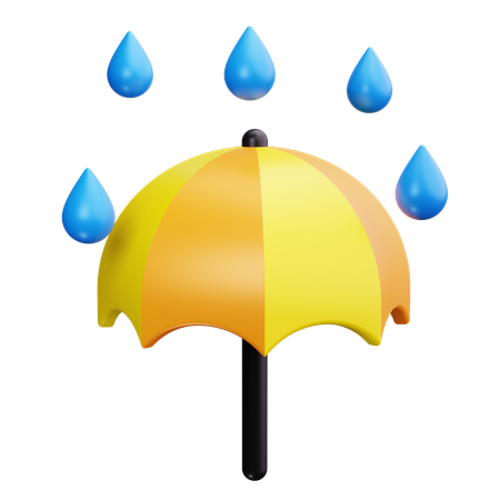 Rain Protection  3D Icon