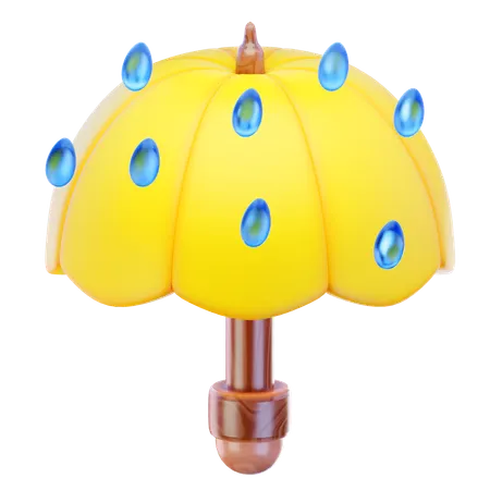 Rain Umbrella  3D Icon