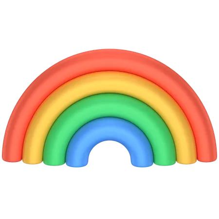 3 D Icon Of A Rainbow 3D Icon
