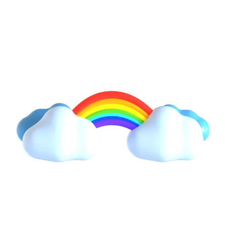Rainbow 3 D Illustration 3D Icon