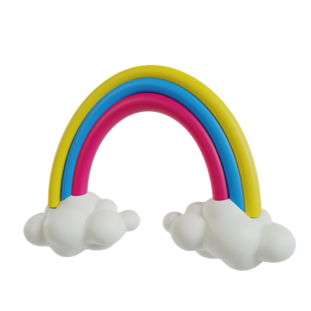 Rainbow  3D Icon