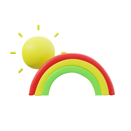 Rainbow  3D Icon