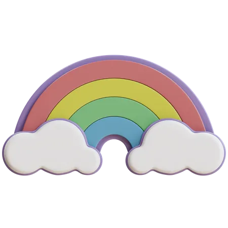 Rainbow  3D Icon