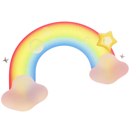 Rainbow  3D Icon