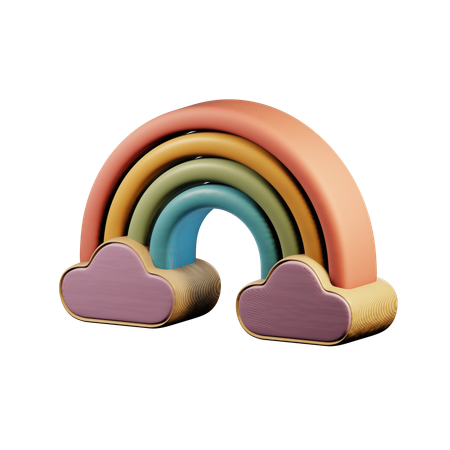 Rainbow  3D Icon