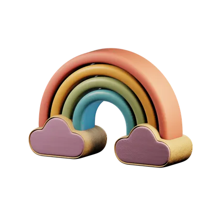 Rainbow  3D Icon