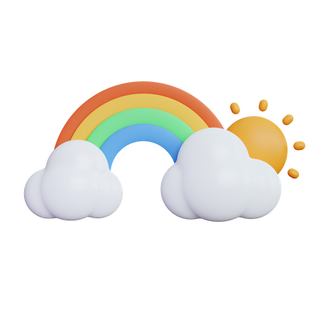 Rainbow  3D Icon