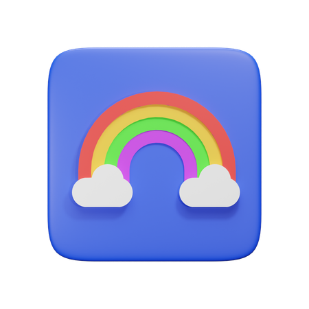 Rainbow  3D Icon