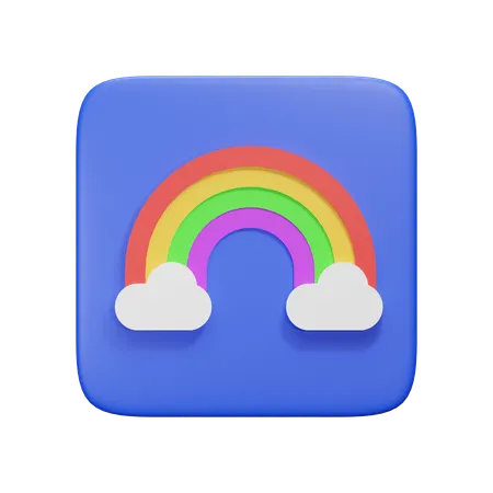 Rainbow  3D Icon