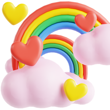 Rainbow  3D Icon