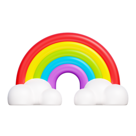 Rainbow  3D Icon
