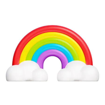 Rainbow  3D Icon