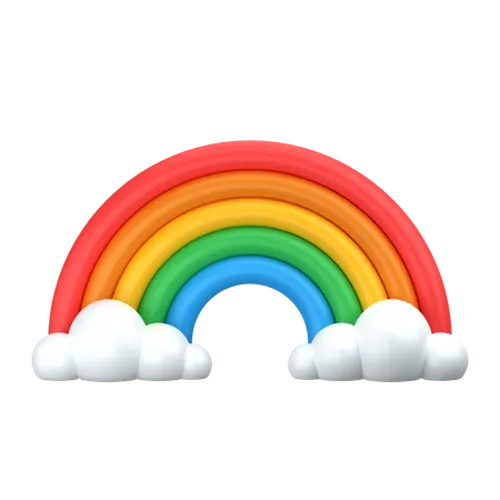 Rainbow  3D Icon