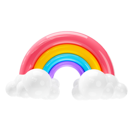 Rainbow  3D Icon