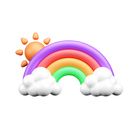 Rainbow  3D Icon