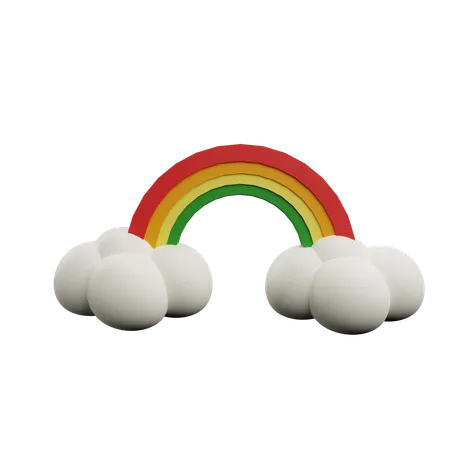 Rainbow  3D Icon