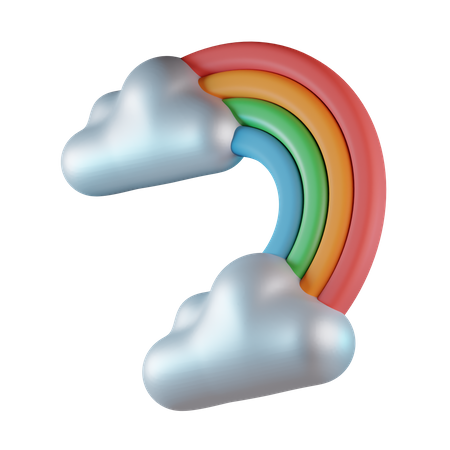 Rainbow  3D Icon