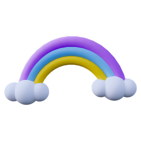 Rainbow  3D Icon