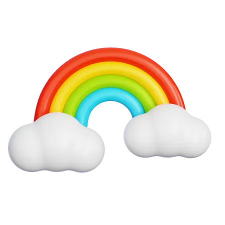 Rainbow  3D Icon