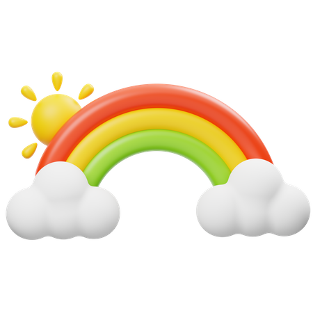 Rainbow  3D Icon