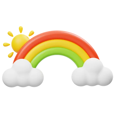 Rainbow  3D Icon