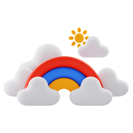 Rainbow  3D Icon