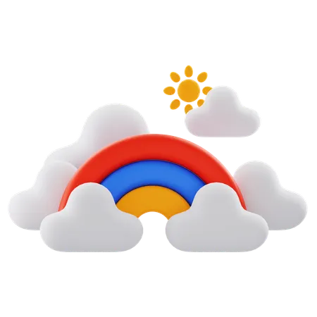 Rainbow  3D Icon