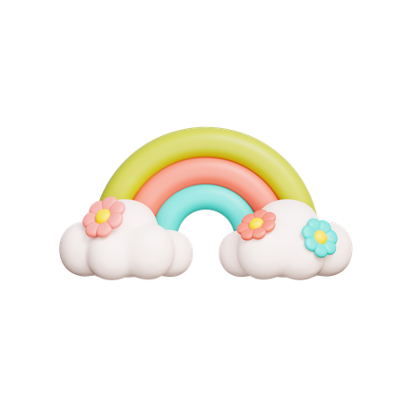 Rainbow  3D Icon