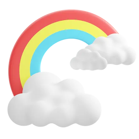 Rainbow  3D Icon