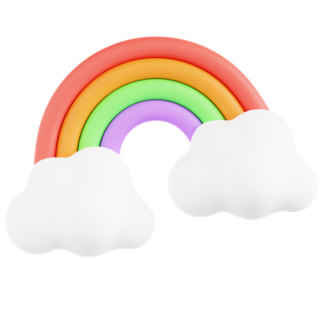 Rainbow  3D Icon