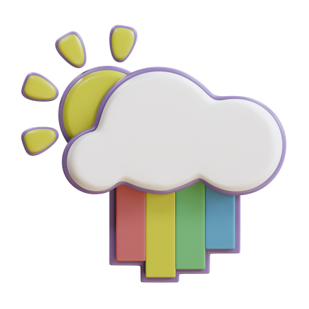 Rainbow  3D Icon