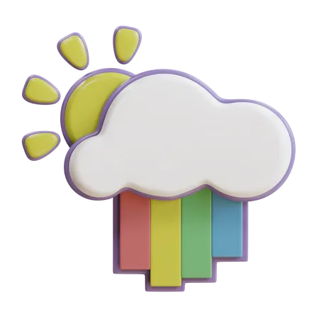 Rainbow  3D Icon