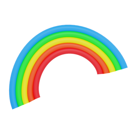 Rainbow  3D Icon