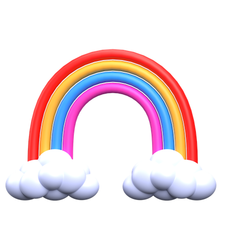 Rainbow  3D Icon