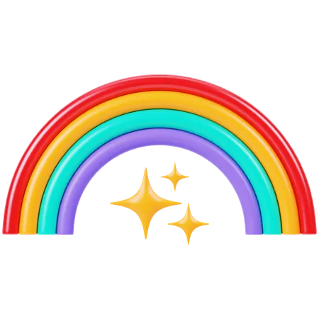 Rainbow  3D Icon
