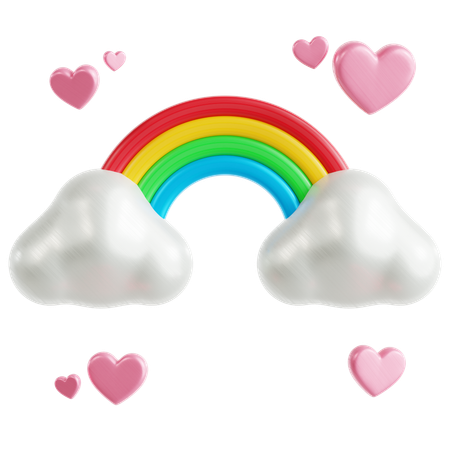 Rainbow  3D Icon