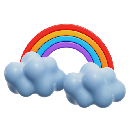 Rainbow  3D Icon