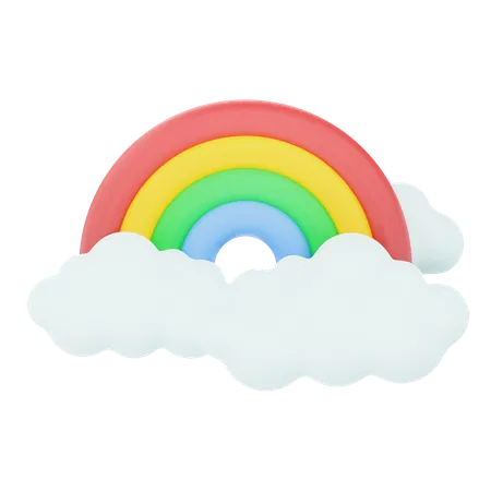 Rainbow  3D Icon