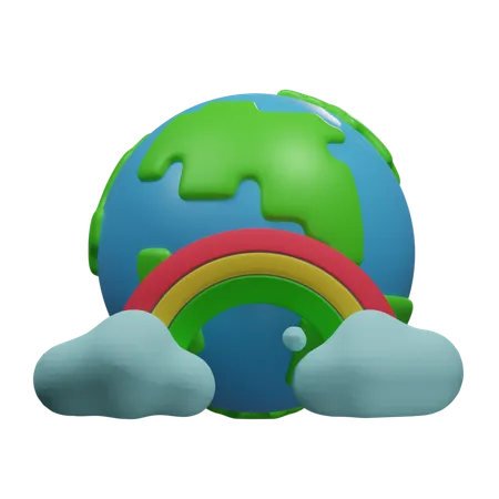 Rainbow  3D Icon