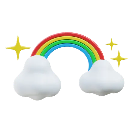 Rainbow  3D Icon