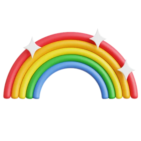 Rainbow  3D Icon