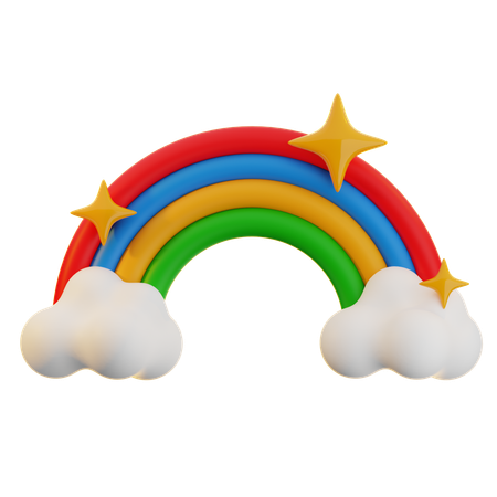 Rainbow  3D Icon
