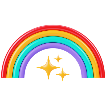 Rainbow  3D Icon