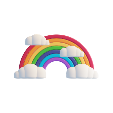Rainbow  3D Icon