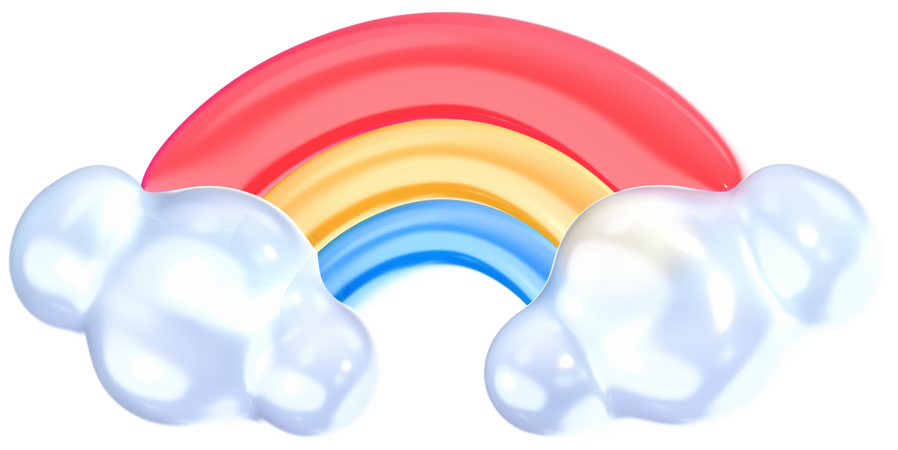 Rainbow  3D Icon