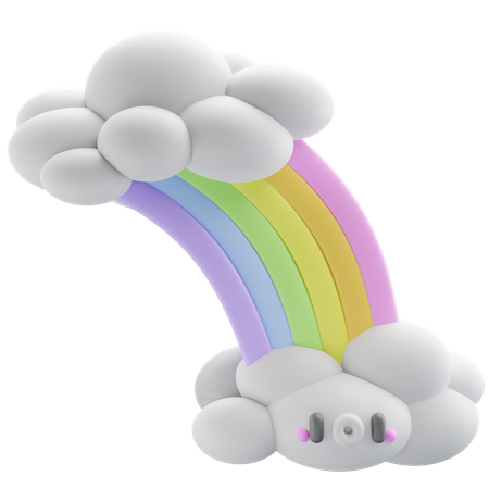 Rainbow  3D Icon