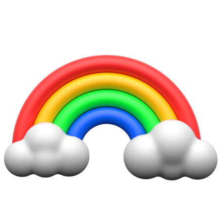 Rainbow  3D Icon