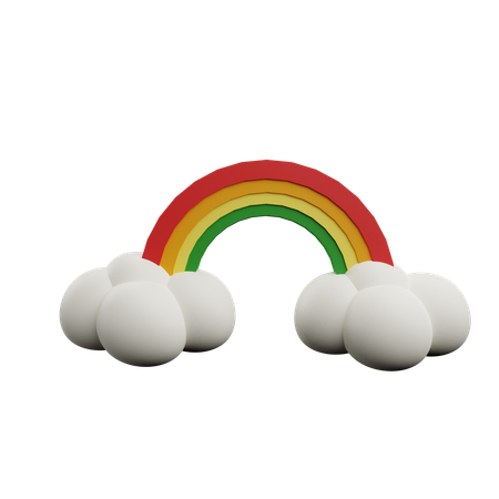 Rainbow  3D Icon