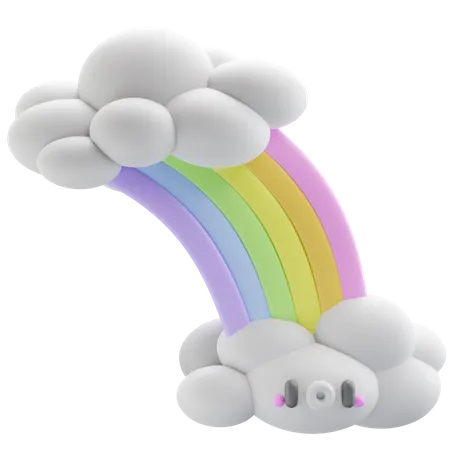 Rainbow 3 D Icon Illustration 3D Icon