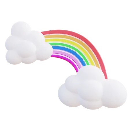 3 D Illustration Rainbow 3D Icon